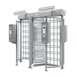 MPT132C-C300X - Full-height Turnstile Single-lane Fully-Motorized; Fully Powder Coated in Custom Color