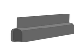 MT22-NM 2-Wire Non-Monitored Sensing Edge for Rolling Steel and Rolling Shutter Door Applications, 2”W x 2”H  (Black, Gray or Yellow)