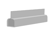 MT22-NM 2-Wire Non-Monitored Sensing Edge for Rolling Steel and Rolling Shutter Door Applications, 2”W x 2”H  (Black, Gray or Yellow)