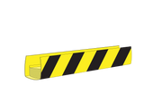 MU21-AW-YE/BK Air-Wave Non-Monitored Sensing Edge for Sectional and Bi-Fold Doors (Yellow/Black Stripe)