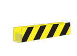 MU22-AW-YE/BK Air-Wave Non-Monitored Sensing Edge for Sectional and Bi-Fold Doors (Yellow/Black Stripe)