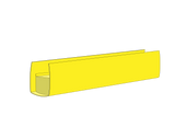 MU33-AW-YEXR5 Air-Wave Non-Monitored Sensing Edge for Sectional and Bi-Fold Doors (Yellow XR5)