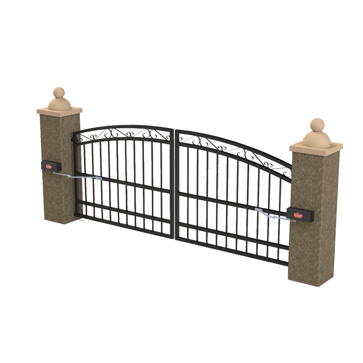 MACH-PRIME - Mach Prime Column Mount DC Swing Gate Operator