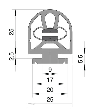 10K EDGE 48” Edge Sensor includes Aluminum