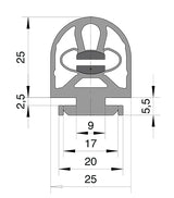 10K EDGE 48” Edge Sensor includes Aluminum