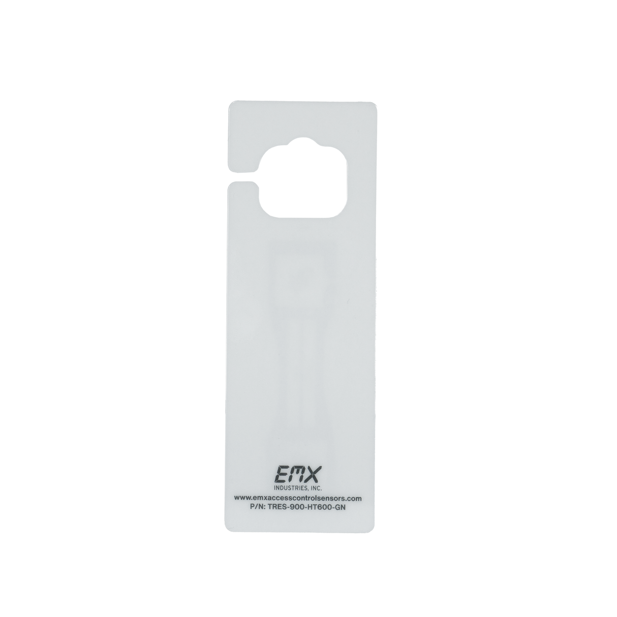 TRES-900-HT600-G - Passive UHF Hangtag with Tres generic logo graphics - 6.0 x 2.125 x .04 in.