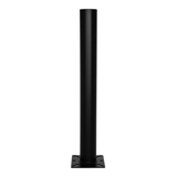 TRES-RFID-WCM0218-B - RFID Bolt-On Wall/Ceiling Mount 2" Od X 18" Length Sch.40 Steel Pipe, Welded 5" X 5" Base Flange Powder-Coated Black Made In Usa