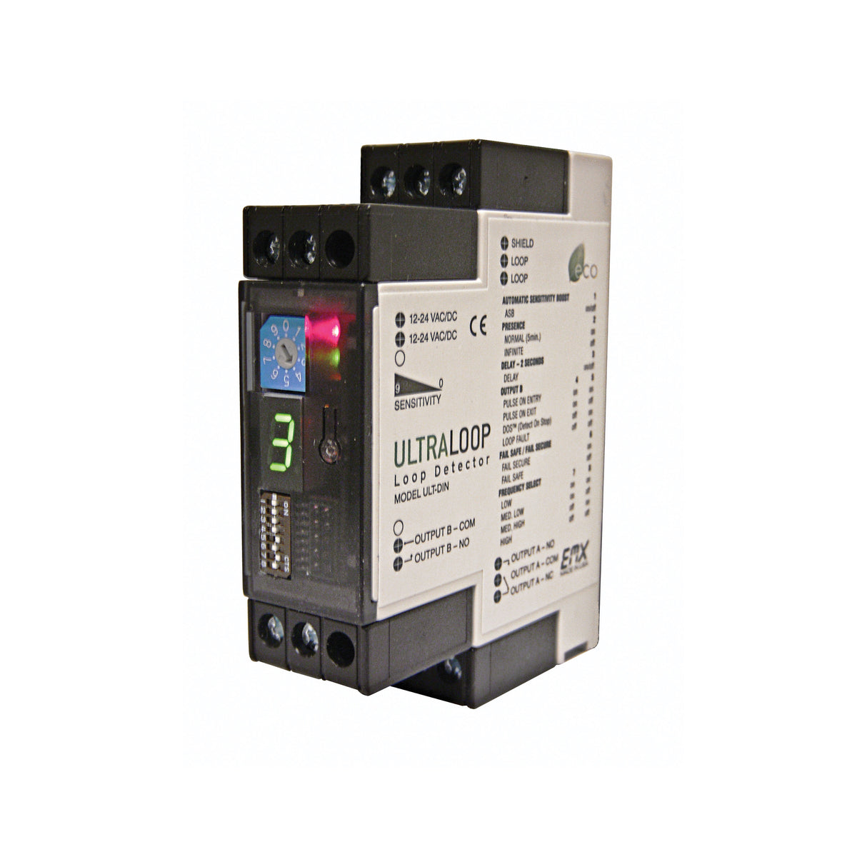 EMX-2600-1 - ULT-DIN Din Mount Direct Wire Single Channel Dual Relay