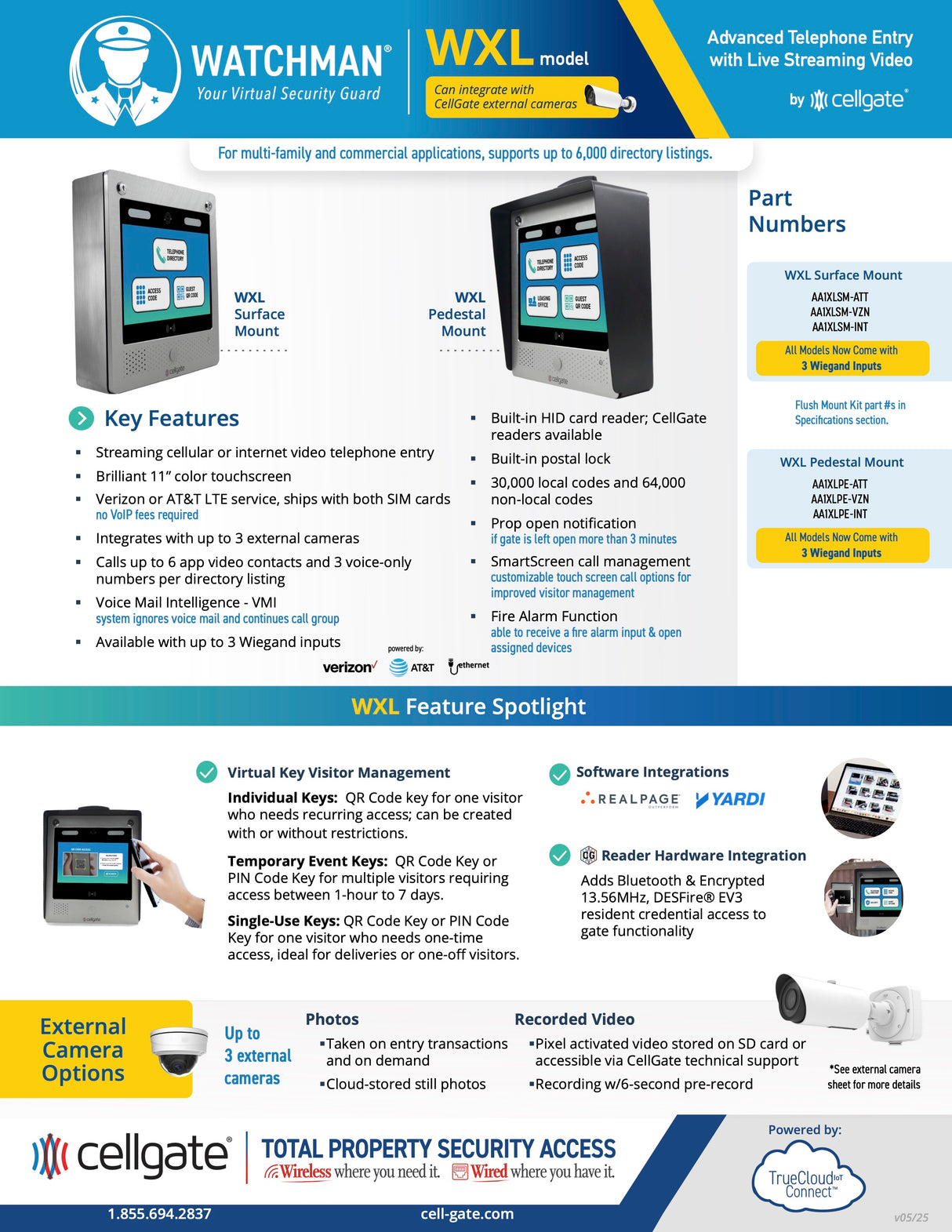 AA1XLSM-VZN Watchman WXL Surface Mount 1 Weigand Verizon
