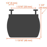 ME116-AW Air-Wave Sensing Non-Monitored Edge for Sectional Doors (Black)