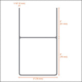 MU33-AW Air-Wave Non-Monitored Sensing Edge for Sectional and Bi-Fold Doors (Black, Gray or Yellow)